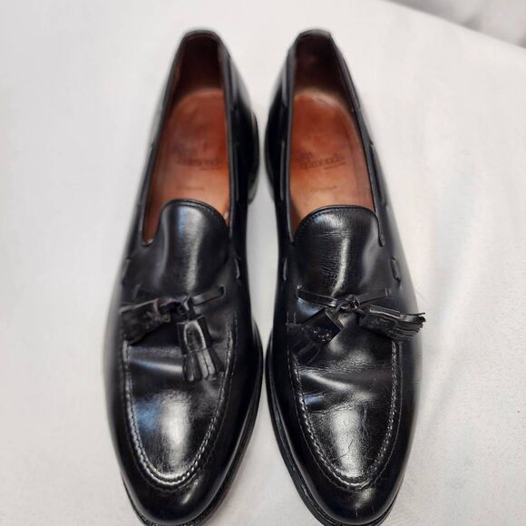 Allen Edmonds Grayson Tassel Loafers Black Leather Mens 11.5 A USA main image 8